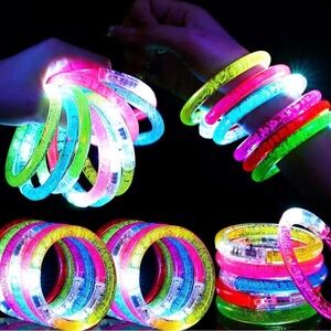 LED Glow Party Bracelets - Multicolor 6 pieces in each bag NWT